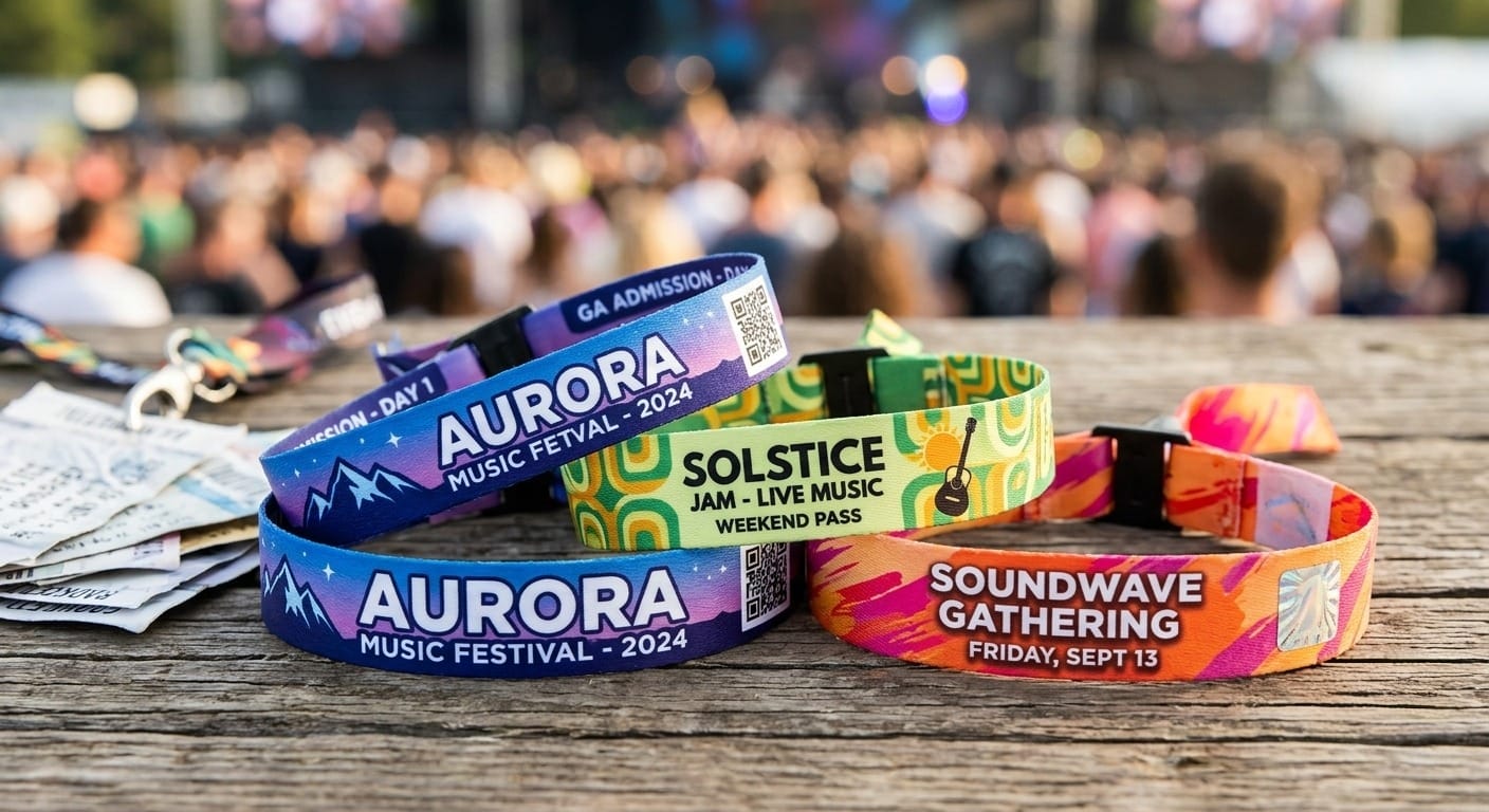 Cetak Tiket Gelang Konser Murah dengan Bahan Premium